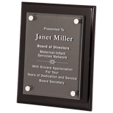 Black 8" x 10" Piano Finish Floating Acrylic Plaque