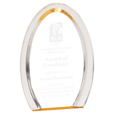 Gold 8" Oval Halo Acrylic