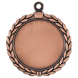 Custom Stock Wreath Medals with 2" Insert