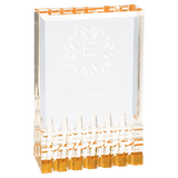 Gold 3 1/2" x 5" Mirage Acrylic