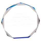 Blue 5" Octagon Acrylic Award