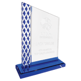 Blue 8" Unite Diamond Ice Acrylic