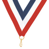 "V" Neck Lanyards for Medals (Available in 36 Colors)